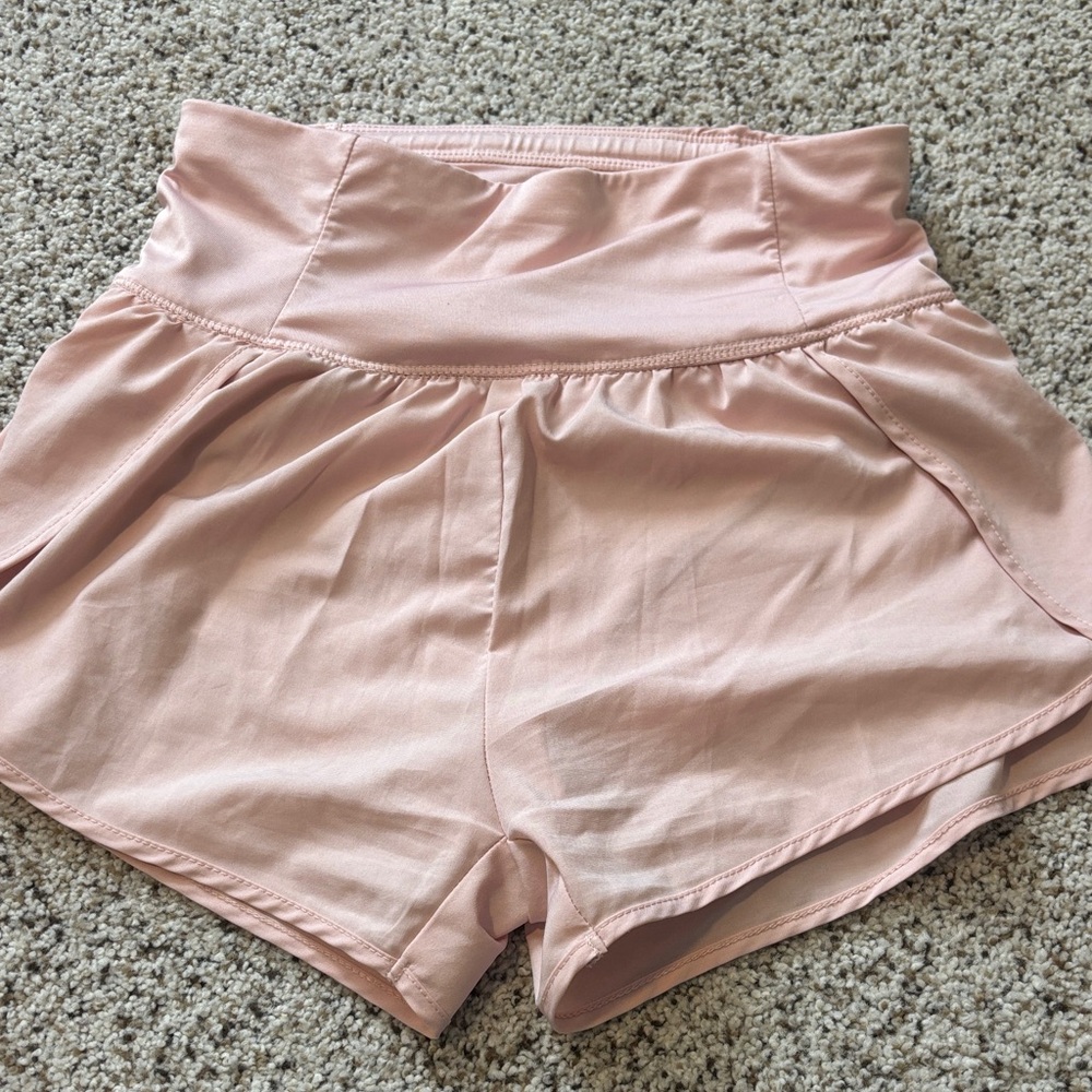 Love Tree Blush High-Waisted Shorts
